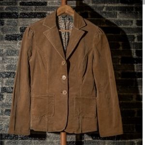 Tan Roxy Jean Corduroy Blazer Size Medium